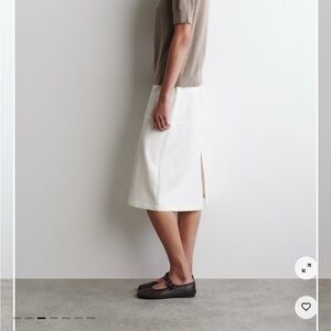 COS Cream Midi Skirt